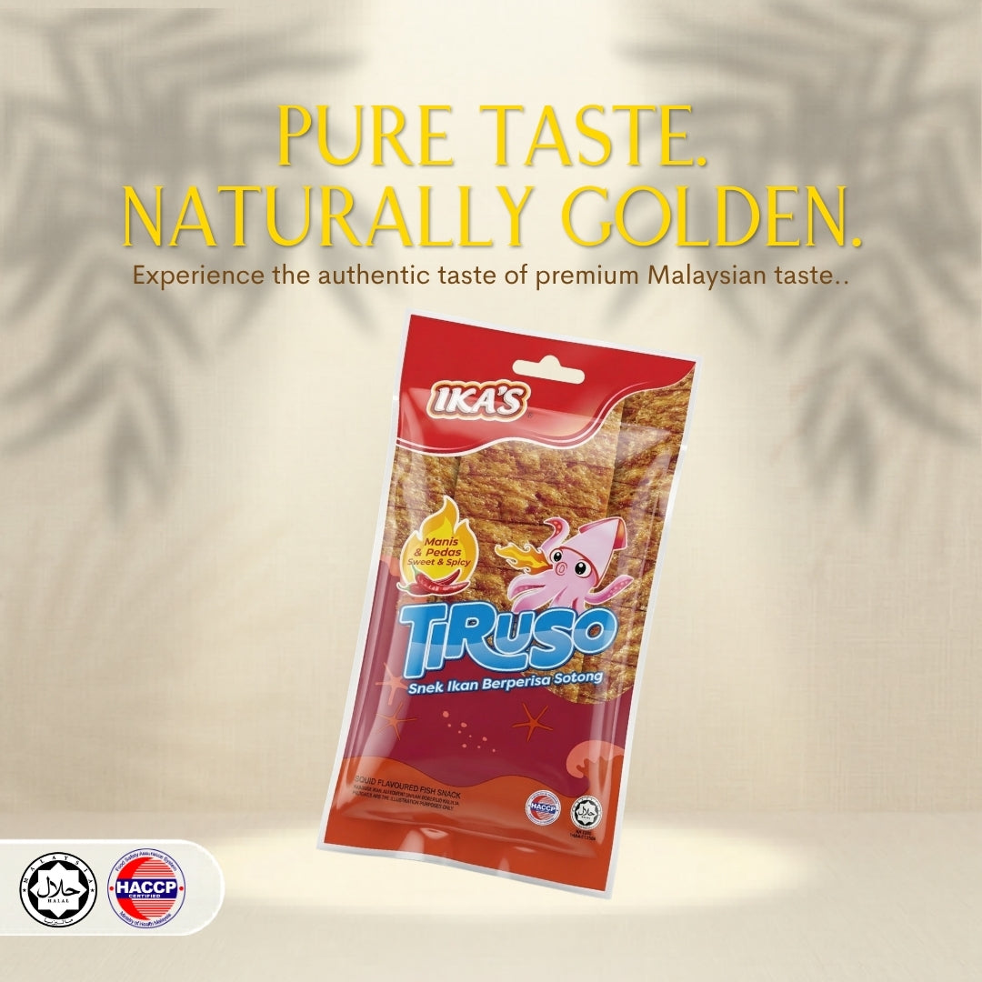 Tiruso Squid Flv Fish Snack Sweet & Spicy Flv 20g