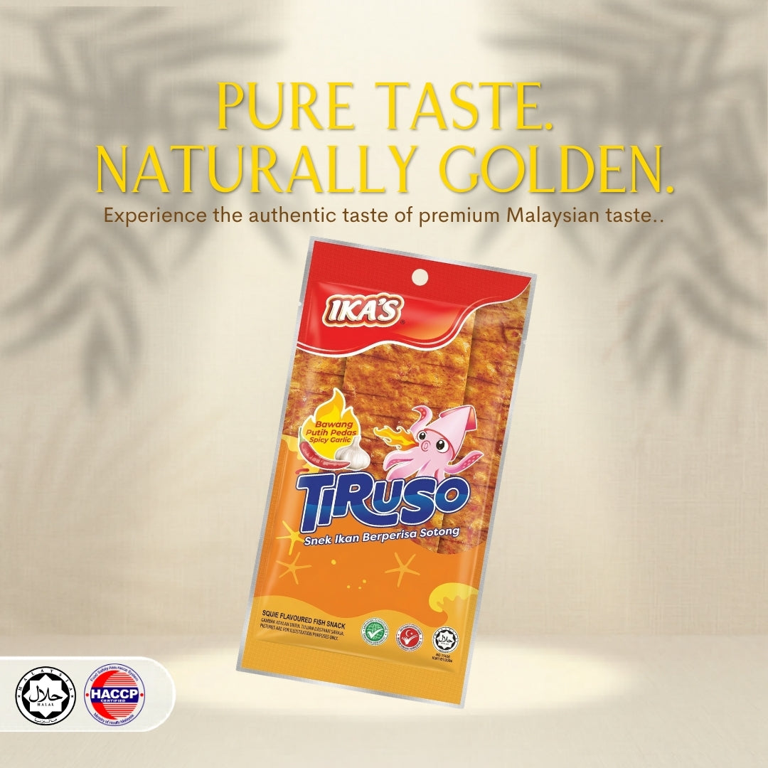 Tiruso Squid Flv Fish Snack Spicy Garlic Flv 20g