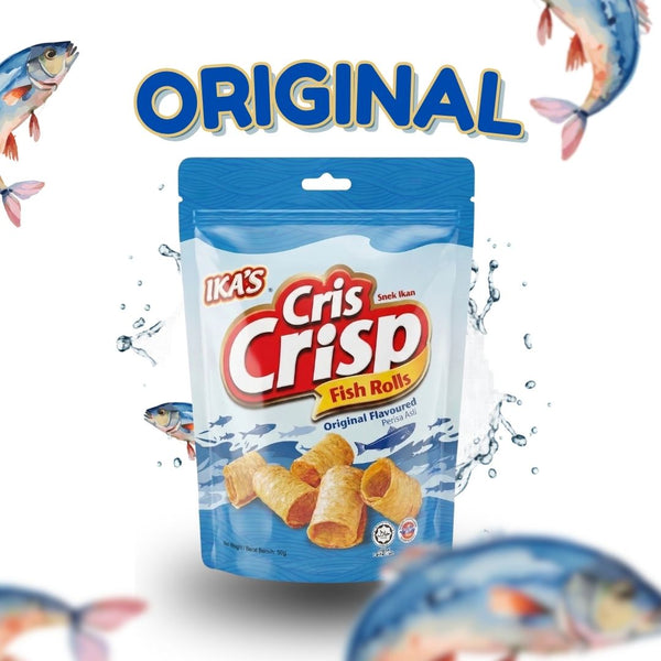 Ikas Criscrisp Fish Rolls Original Flavour 50g